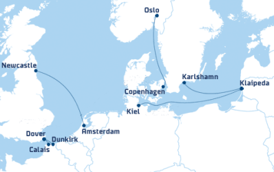 DFDS Route Karte